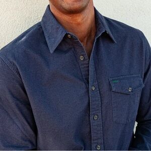 Criquet Navy Casual Button-Down Shirt